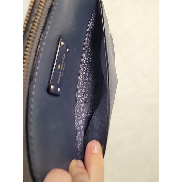 Kate Spade Grove Street Millie Crossbody – Blue Leather Handbag - Picture 9 of 11